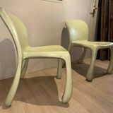Pair of 50's 70's designer fiberglass chairs