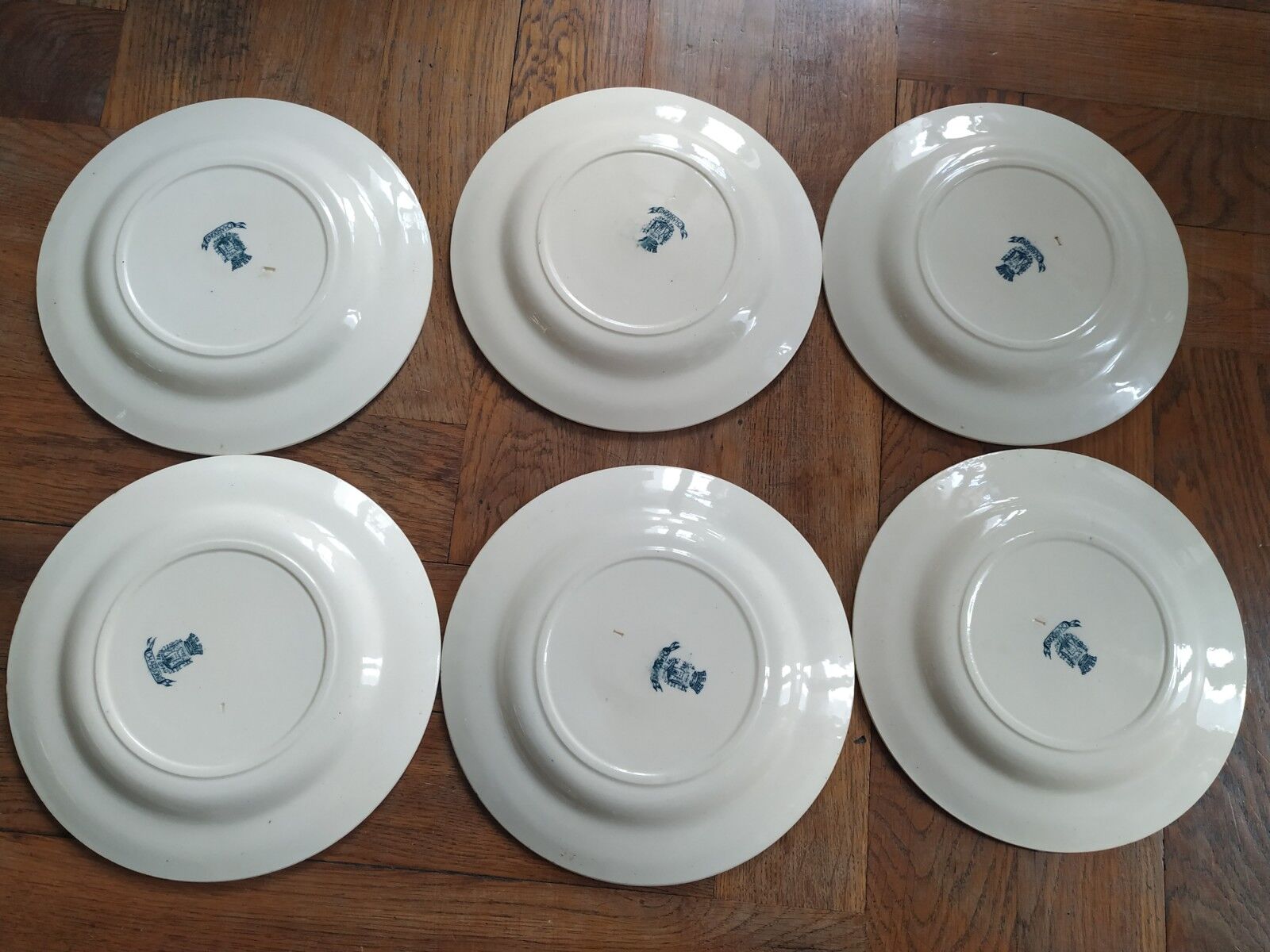 Lot 6 plates Gien chardons