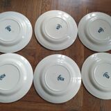 Lot 6 plates Gien chardons