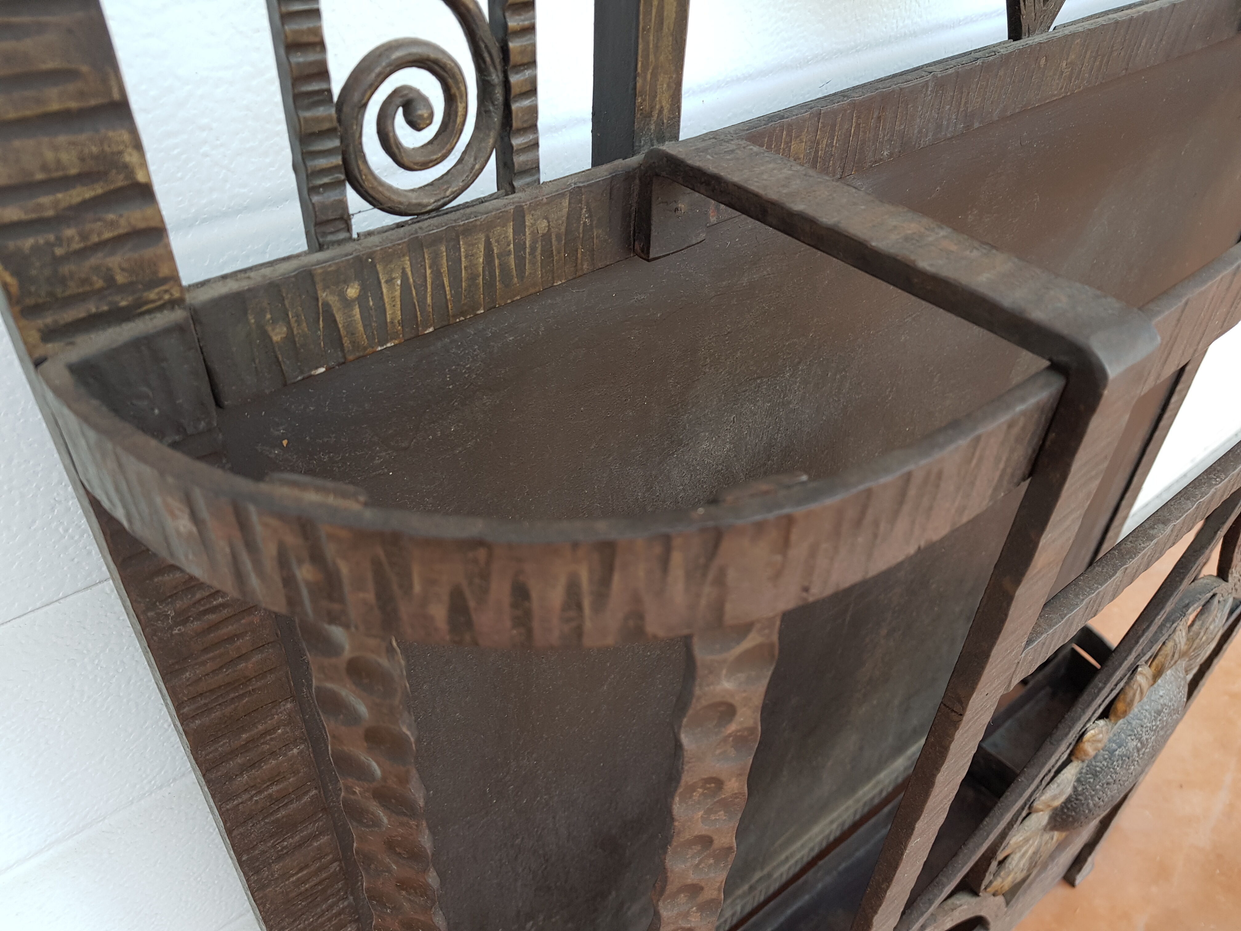 Iron iron wall coat rack 1930