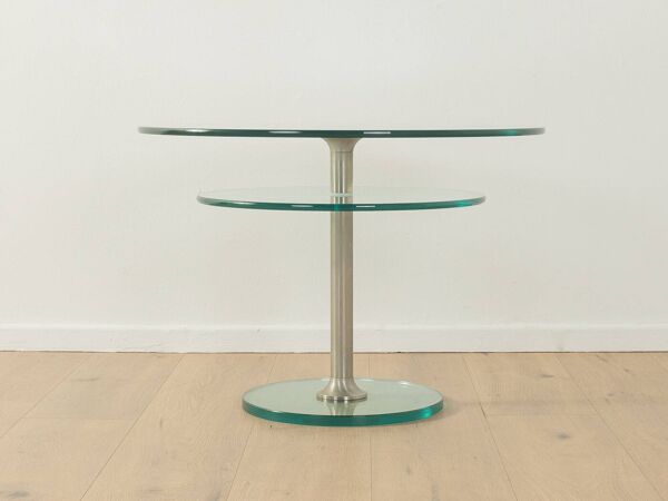 Table d'appoint en verre des années 1980, Peter Draenert