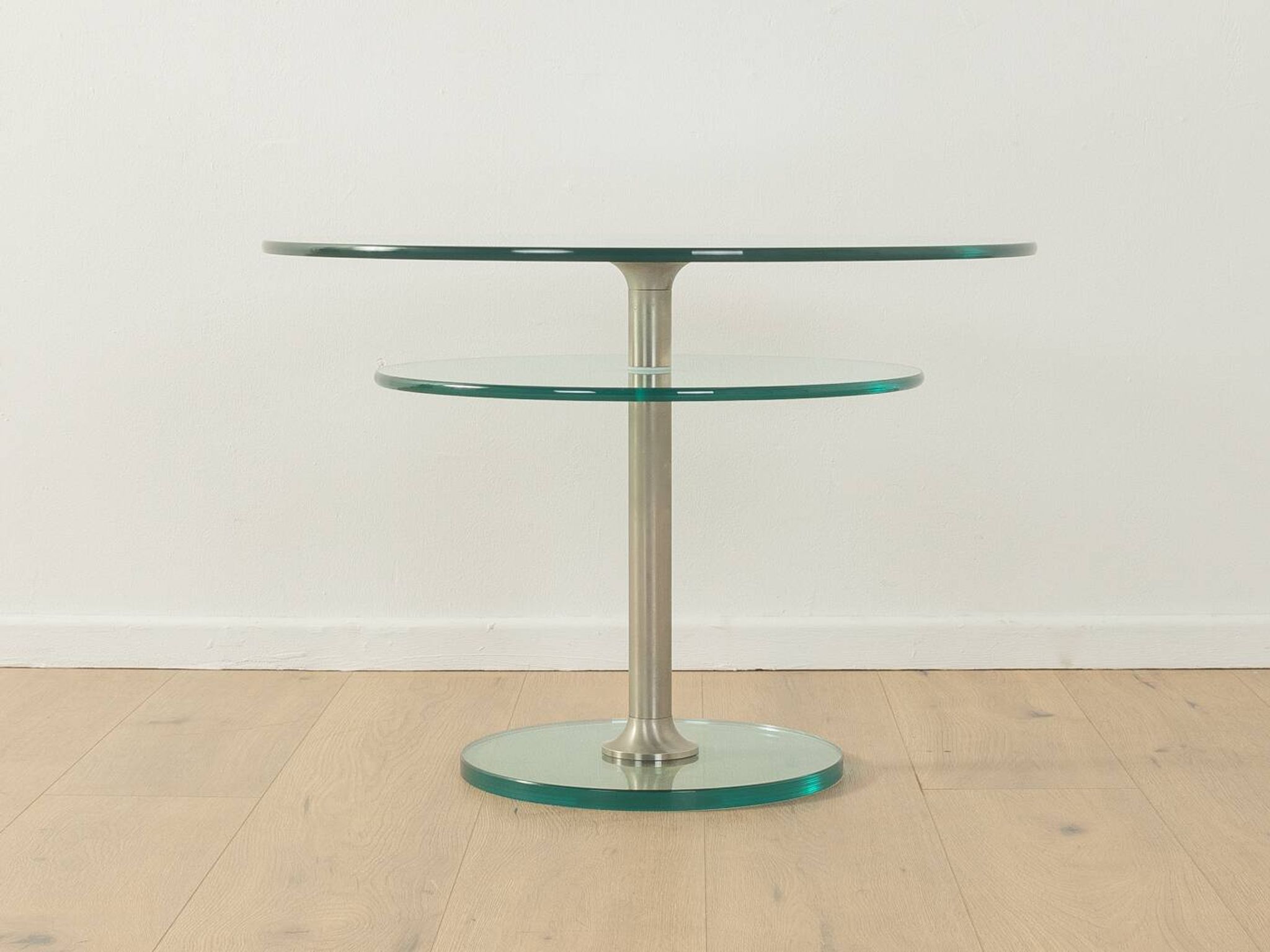 Table d'appoint en verre des années 1980, Peter Draenert