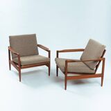 Fauteuils danois en teck, lot de 2, Danemark, années 1960