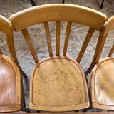Three bistro chairs