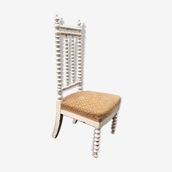 Chaise ancienne XIXème bois blanc