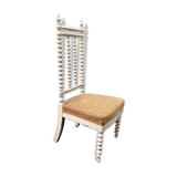 Chaise ancienne XIXème bois blanc