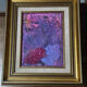 Abstract painting signed Bernard Ledain (1944-2024), mixed media on