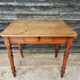 Antique table dining table desk 60x80 cm beech