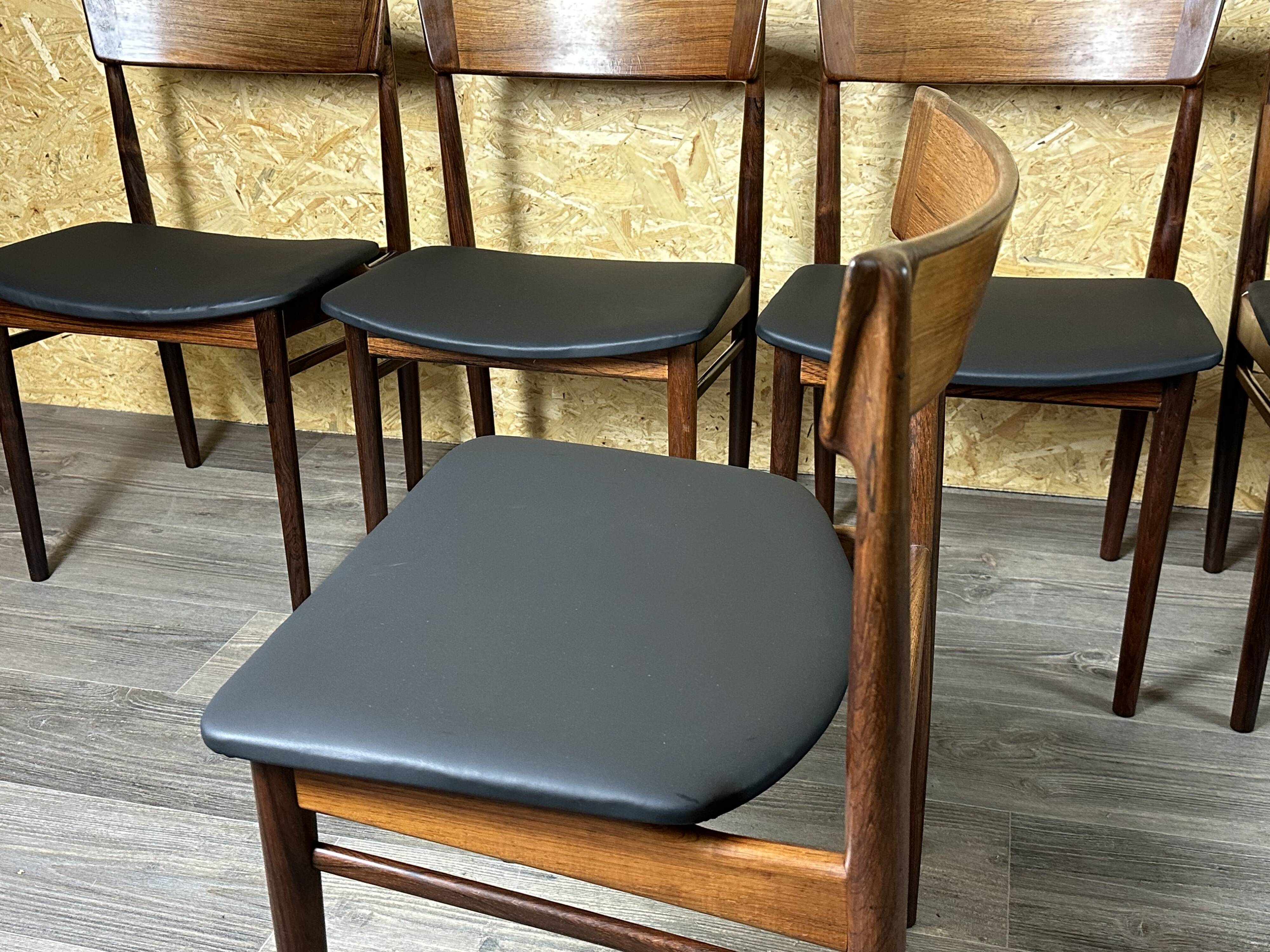 Set of 6 Henry Rosengren Hansen Model 39 Dining Chairs Rosewood