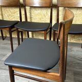 Set of 6 Henry Rosengren Hansen Model 39 Dining Chairs Rosewood