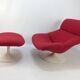 F518 armchair with ottoman by Geoffrey Harcourt for Artifort, 70s
