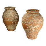 Two ceramic takotsubo pots - Japan