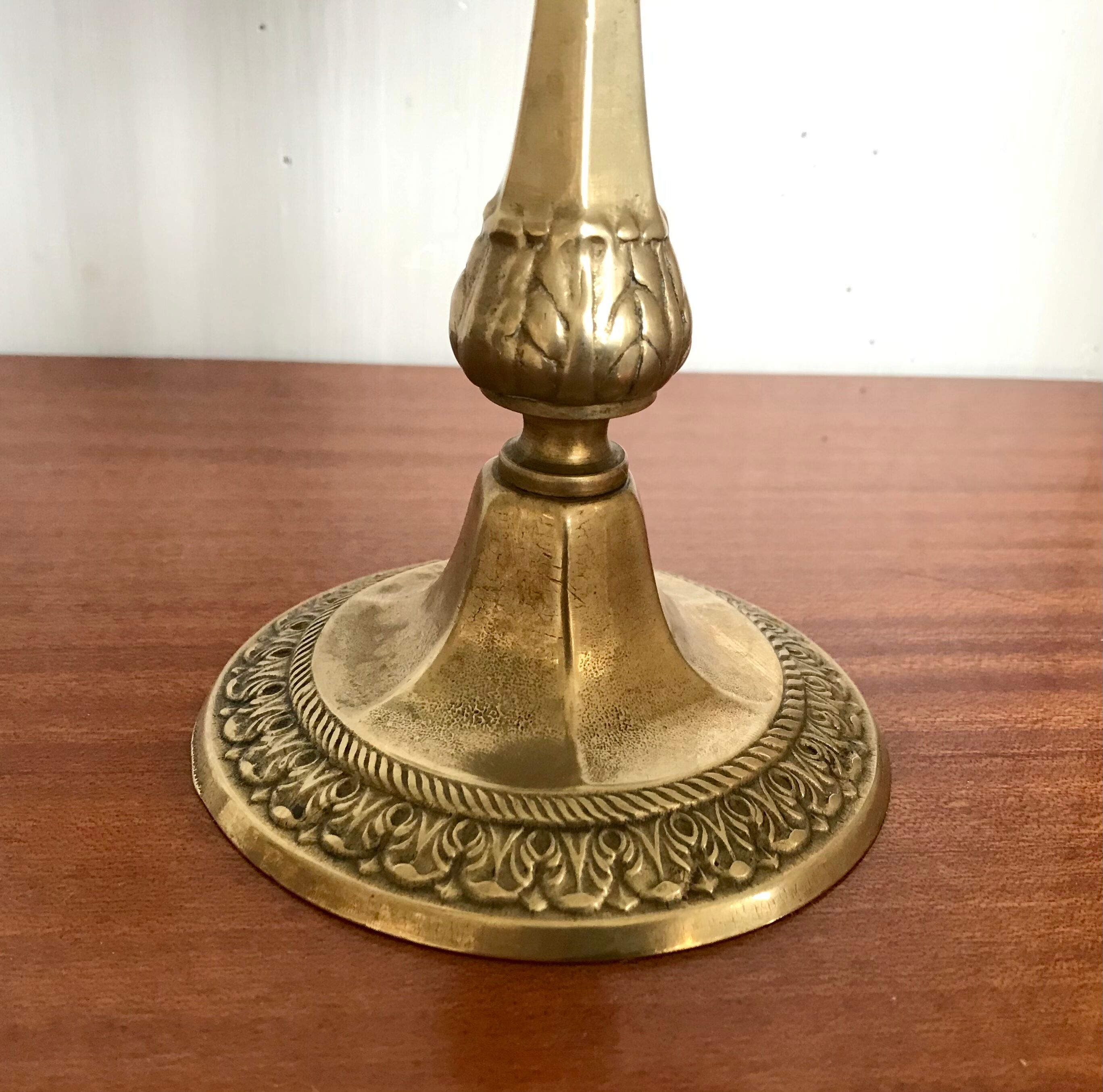 Golden bronze chandelier