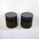 Pair of Black Giano Vano Tables by Artemide Italy 1970s