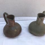 Pichet Poceram cissin ouaga grès gris & brun vintage