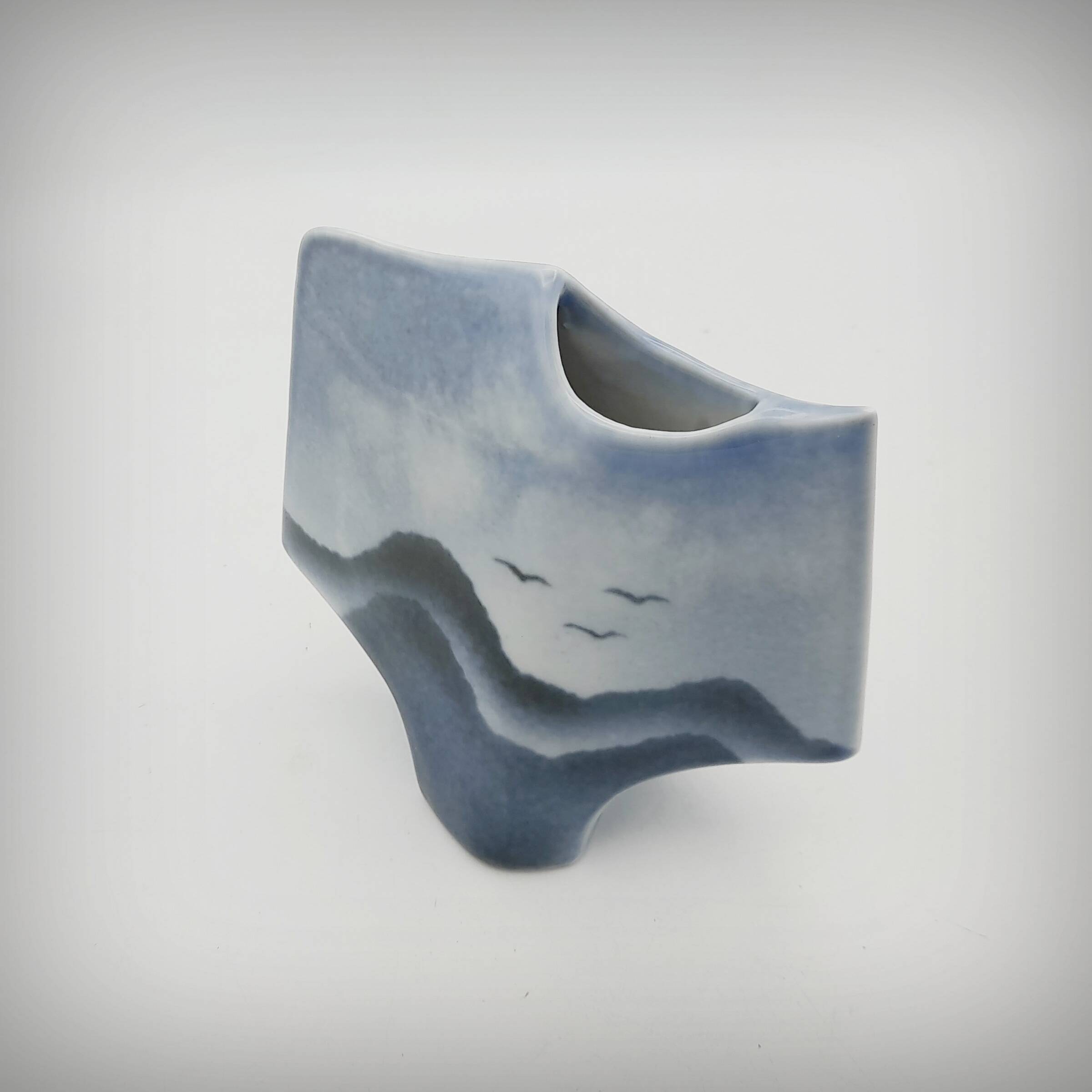 Sculptural vase by Solange Garotte and Bernard Prigent for Virebent, 1975