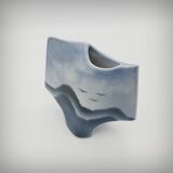 Sculptural vase by Solange Garotte and Bernard Prigent for Virebent, 1975