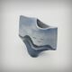Sculptural vase by Solange Garotte and Bernard Prigent for Virebent, 1975