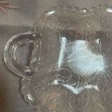 Set of old pressed moulded glass bowls