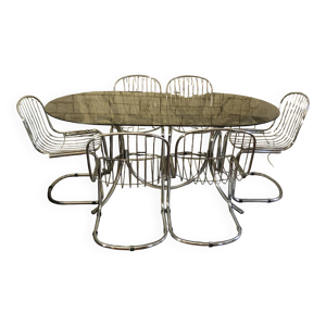Table et 6 chaises gastone - rinaldi