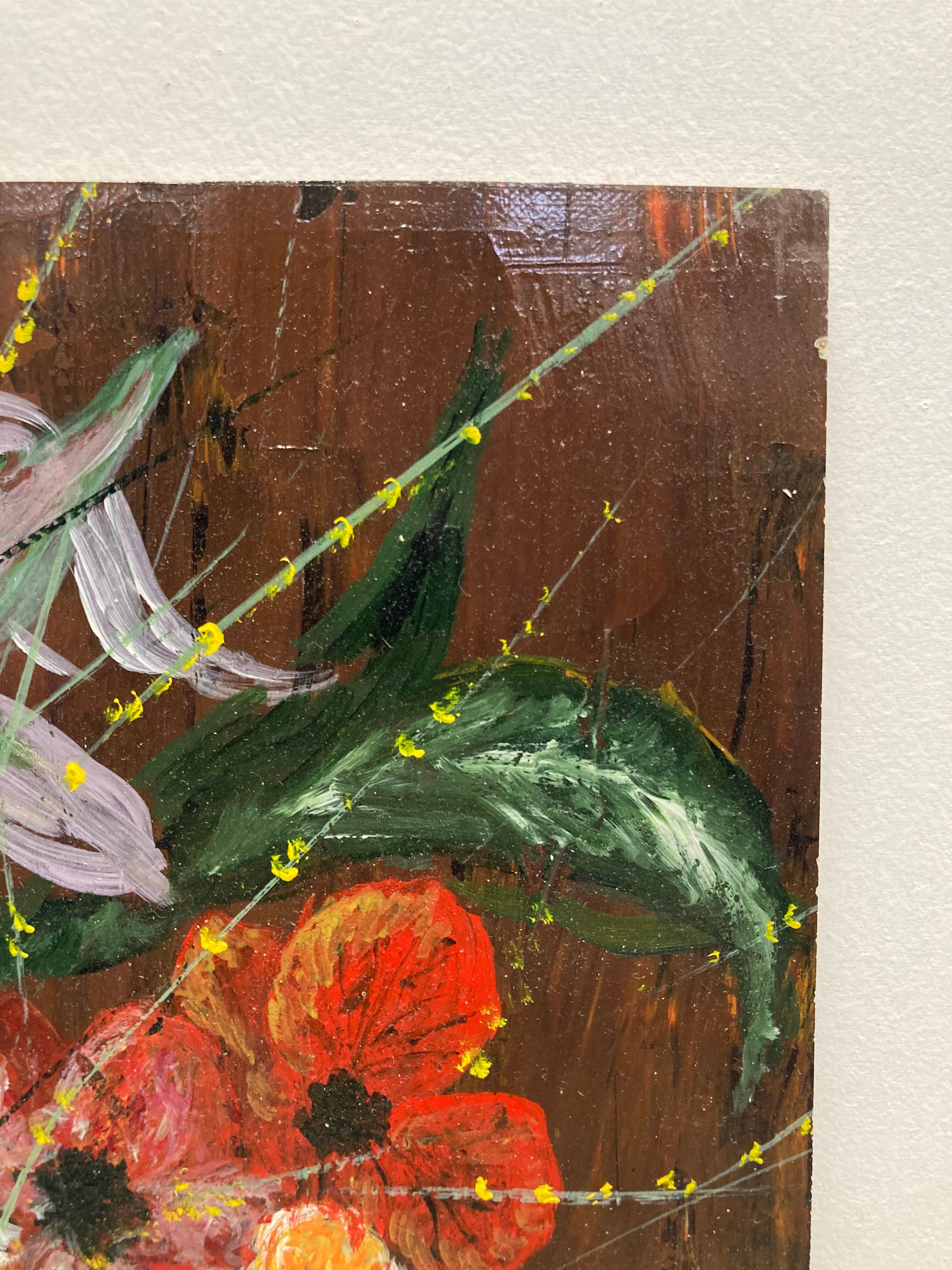 Vintage bouquet painting