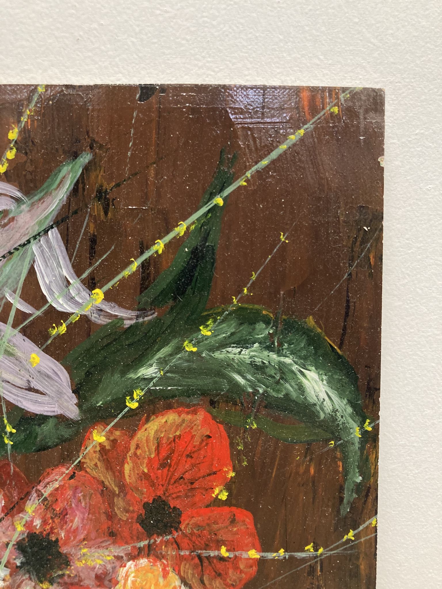 Peinture bouquet vintage