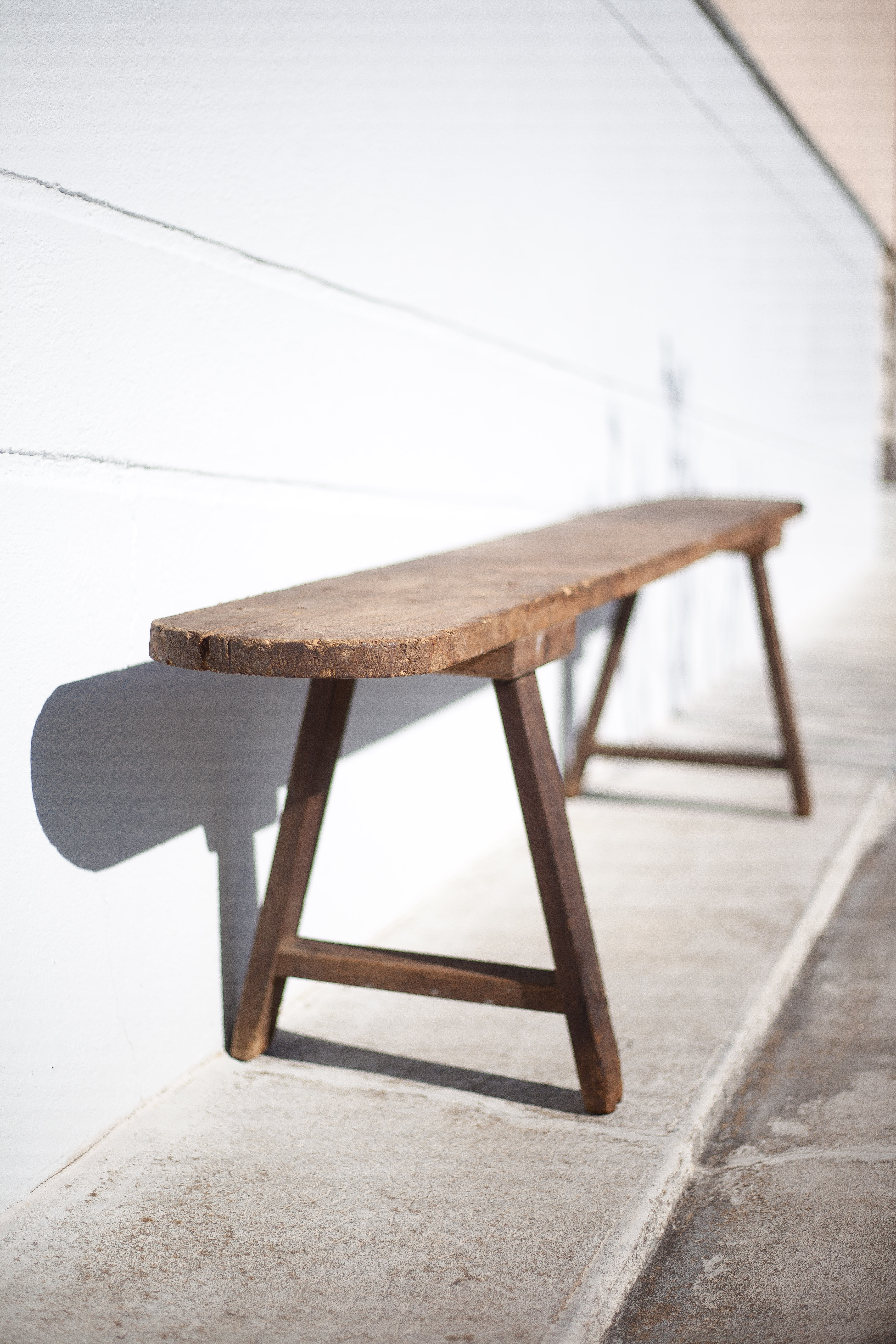 Old farm bench