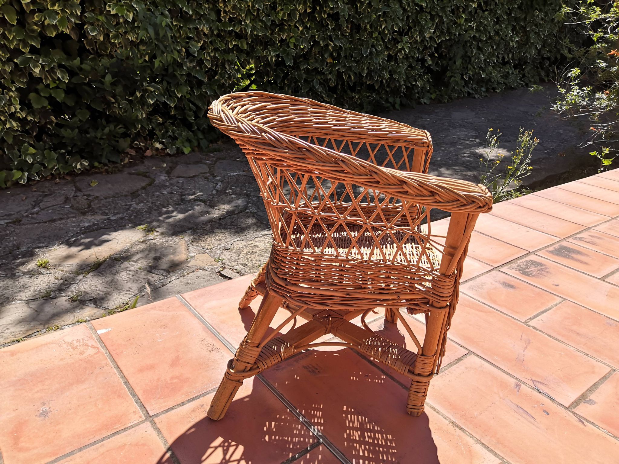 Child's rattan armchair, 1960