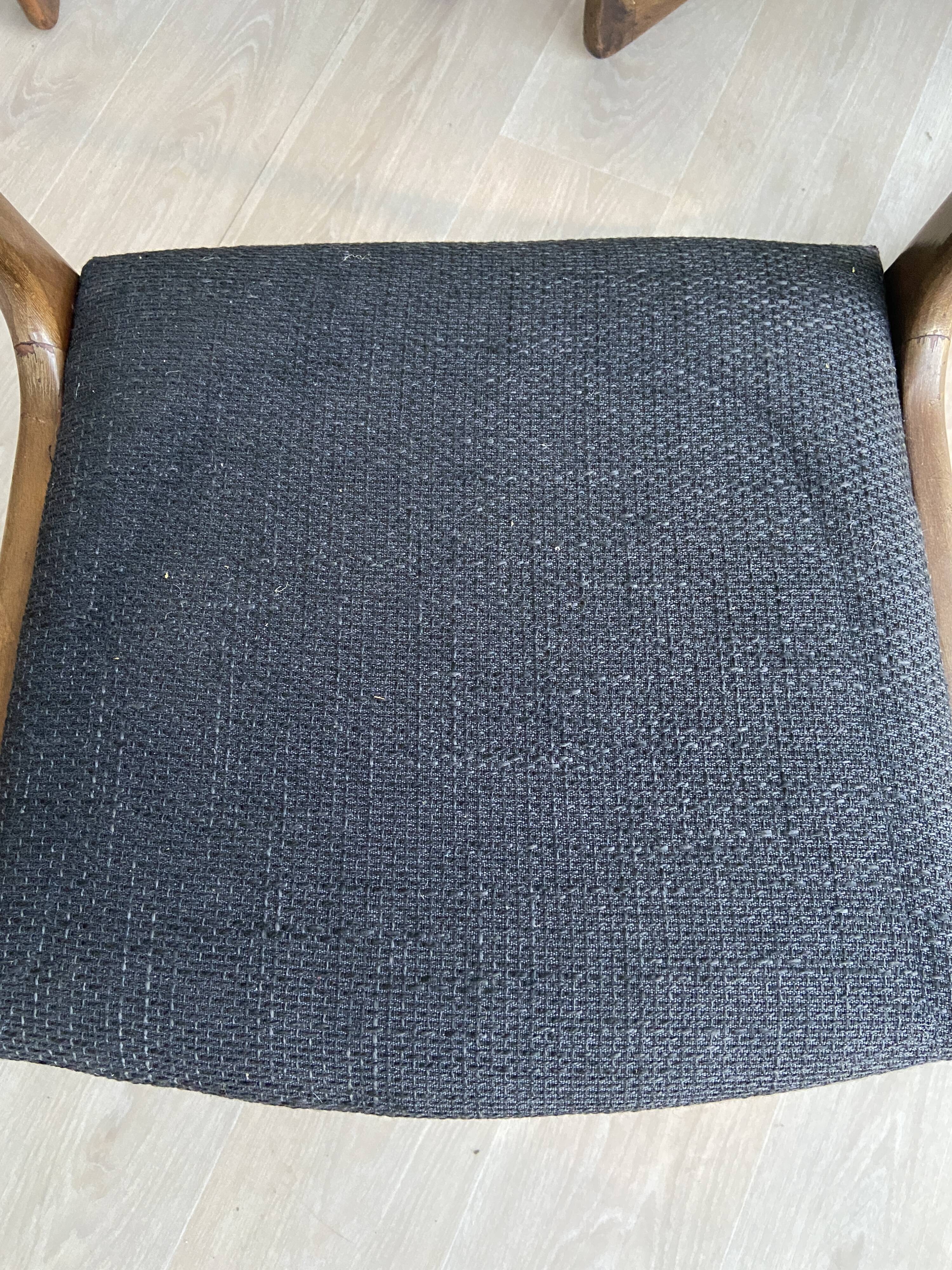 Set of 4 baumann chairs model sled 1960