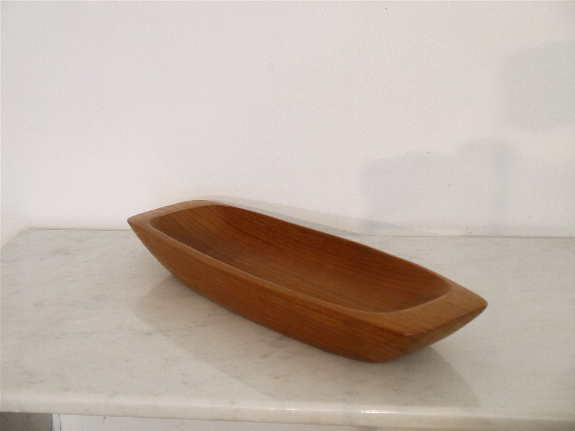 Vintage trinket bowl in teak Sweden 1960