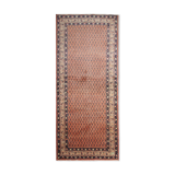 vintage persian sarough runner rug long handmade oriental wool carpet 130x325cm