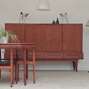Table de repas et 4 chaises par Hans Olsen pour Frem Rojle  Danemark