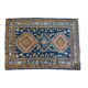Oriental carpet 152 x 110 cm Blue background Handmade XXth