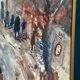 Original Swedish Oil On Panel – “Bygatan” By Kai Nielsen – Signed