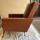 Pair of skaï armchairs