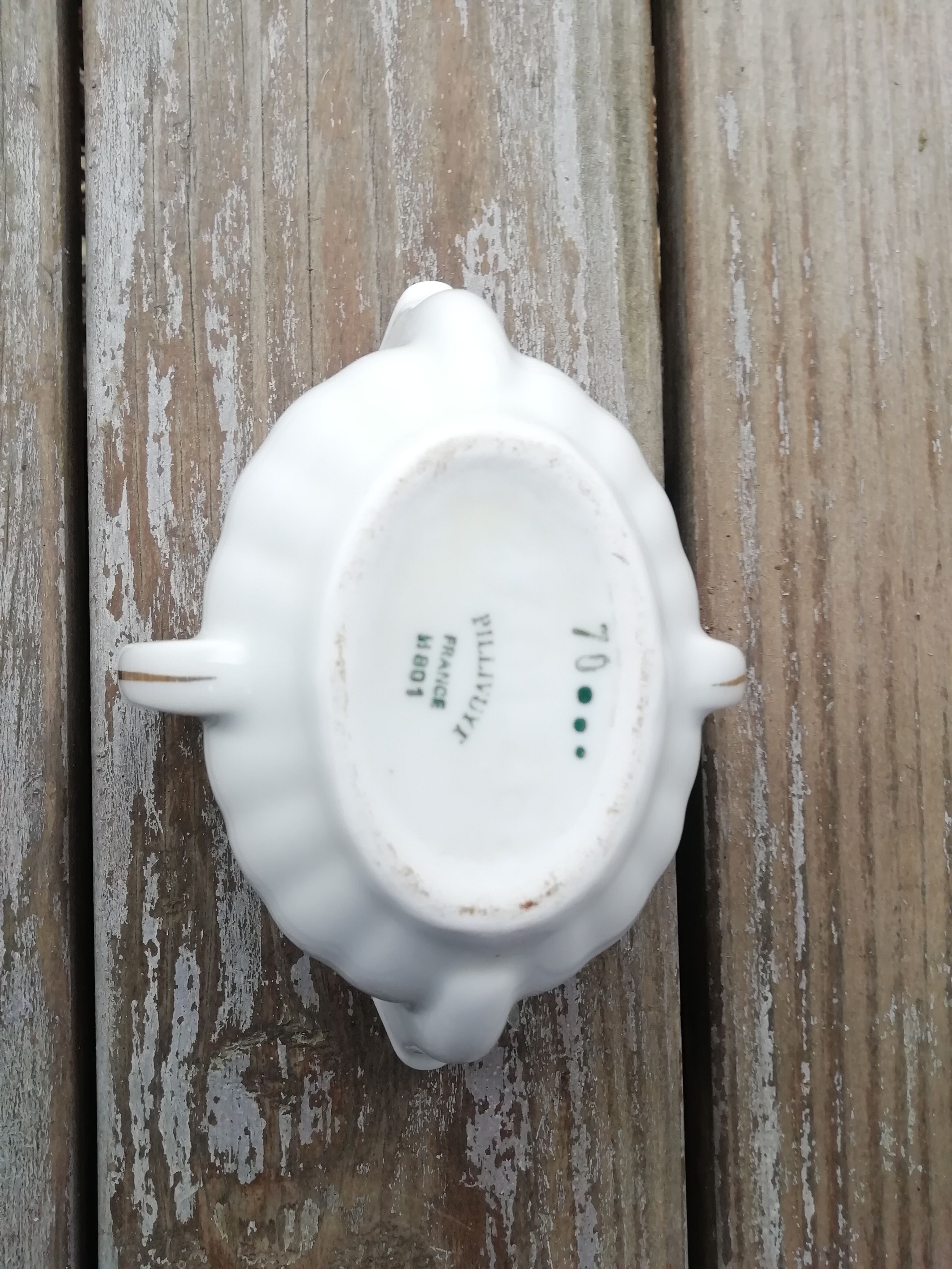 Saucière porcelain pillivuyt