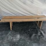 Pair of wooden farm benches