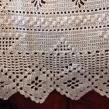 Hand crocheted bed cover or plaid
