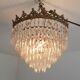 Old chandelier with stamps