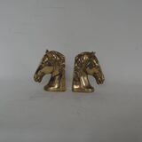 Brass horse bookends