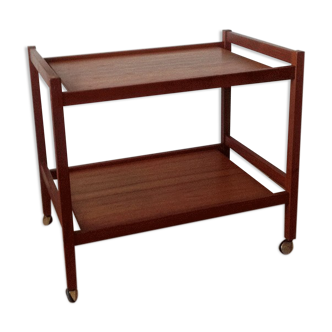 Teak service trolley