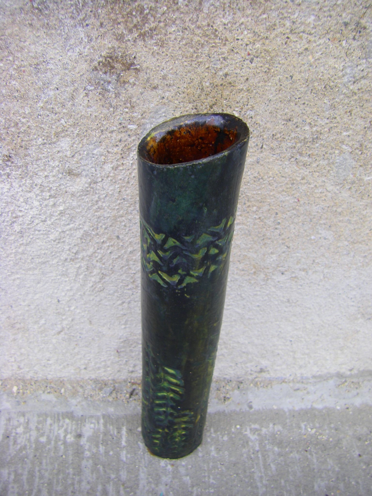 Vase tube "Art Brut"