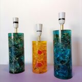Lampes en résine fractale 1970