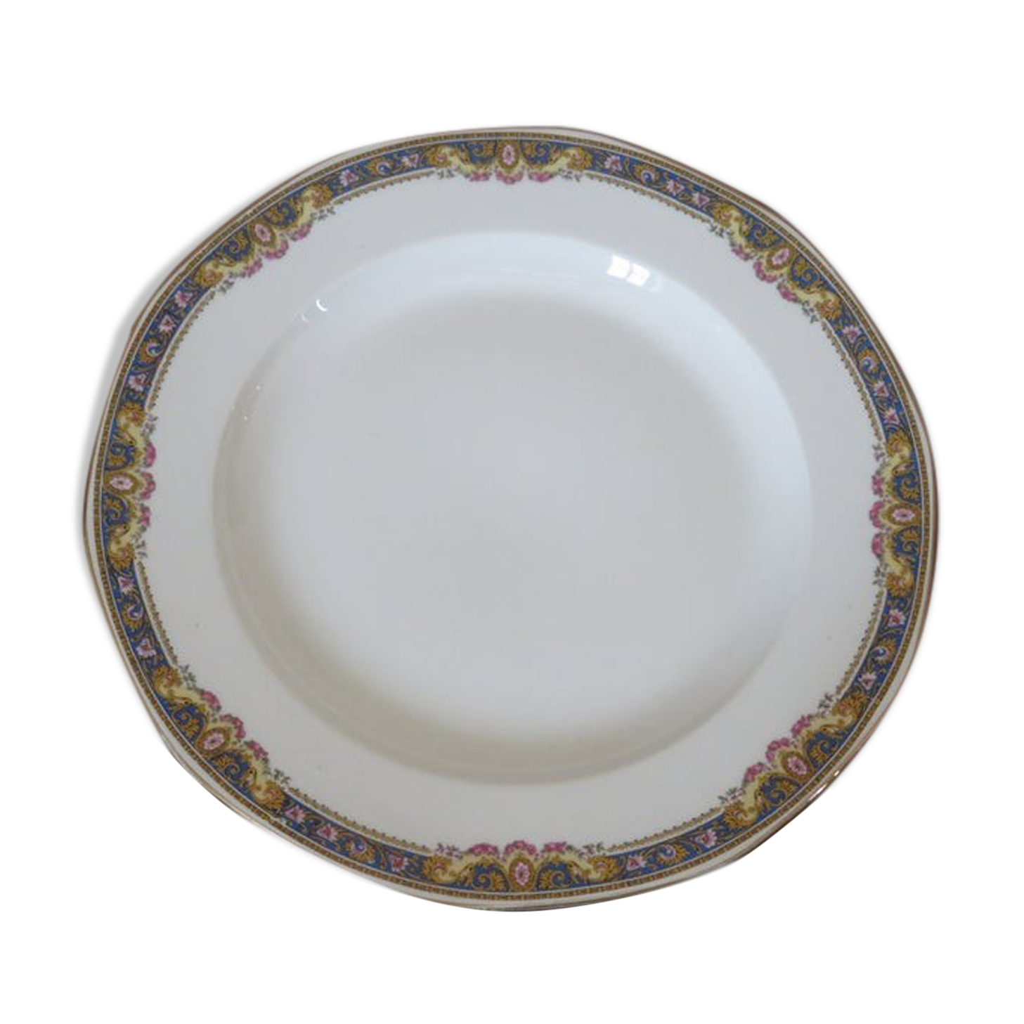 Dish " Jean Boyer " limoges porcelain, floral pattern, 20s
