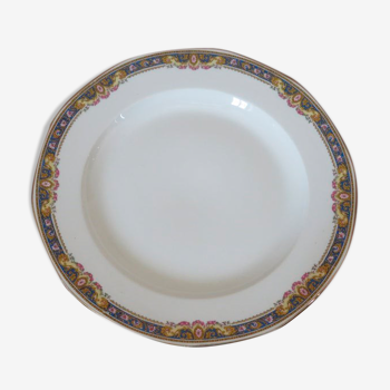 Dish " Jean Boyer " limoges porcelain, floral pattern, 20s
