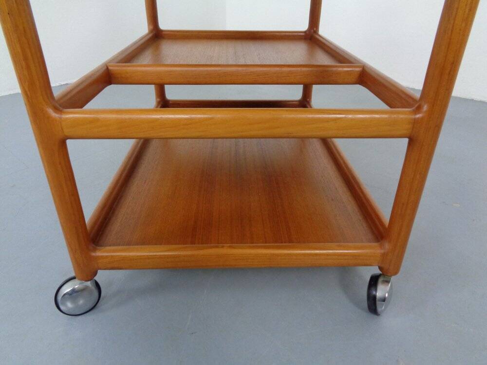 Danish Teak Serving Cart by Johannes Andersen for CFC Silkeborg, 1960s