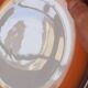 Space Age serving dish from the 70s, porcelain from the Royal Manufacture of Limoges