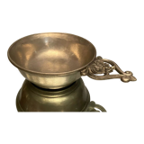 Regency style pewter bowl cup with handle