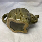 Grey ceramic elephant teapot