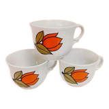 Set of 4 Bavarian porcelain cups